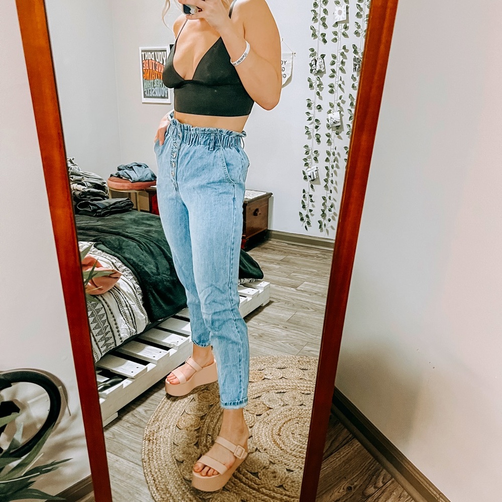 Paperbag mom jeans - Picture 2 of 4